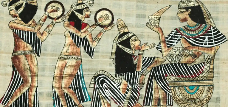 یکی از نقوش دوران مصر باستان